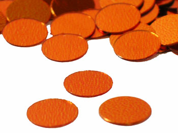 Round Confetti, Orange 1/4